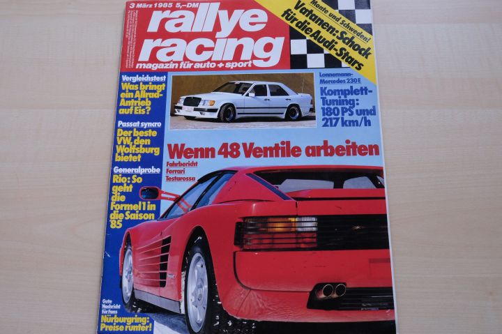 Deckblatt Rallye Racing (03/1985)